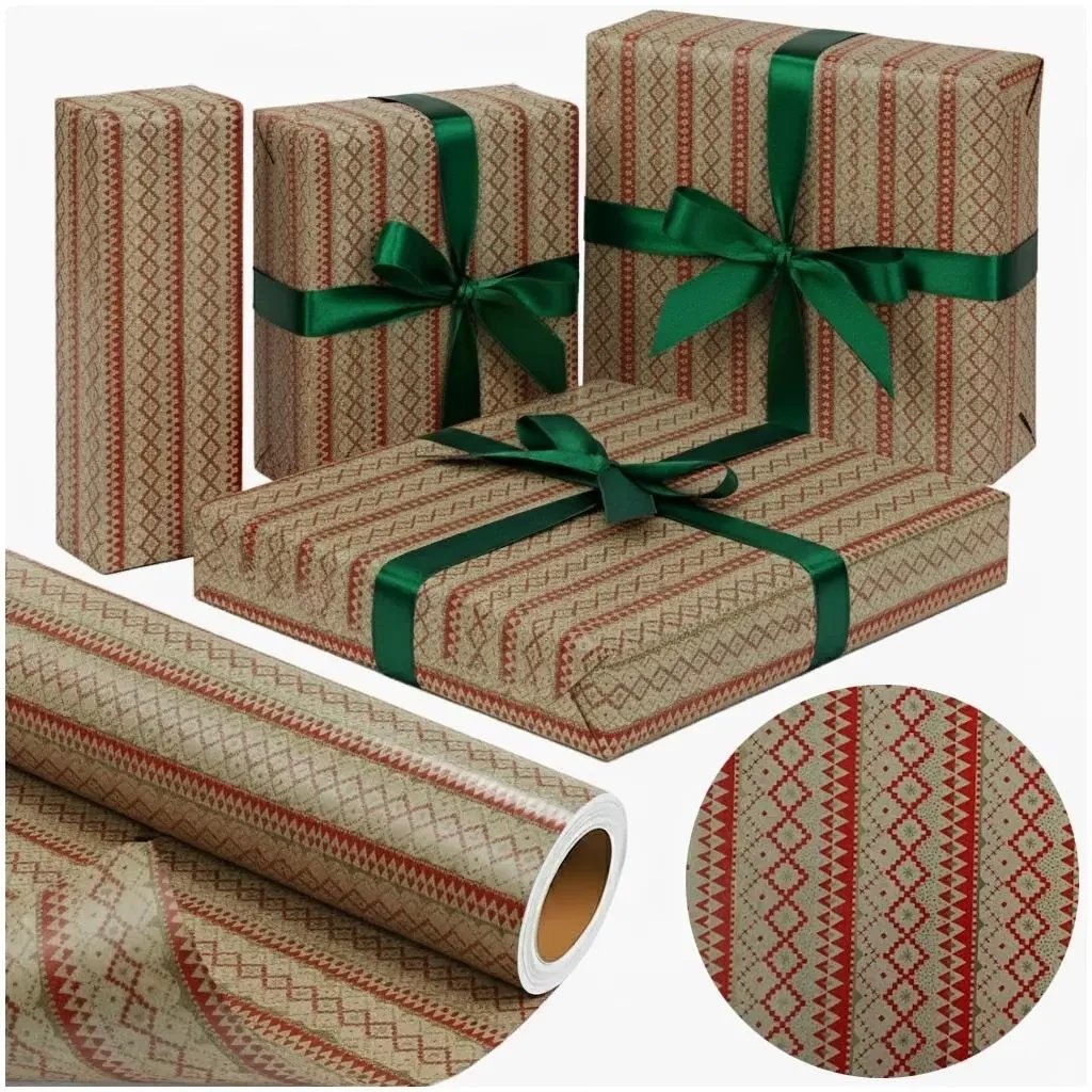 Papier kraftowy Północne Święta X-Strong 57cmx25m