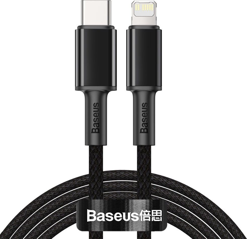 Kabel USB Baseus USB-C - Lightning 2 m Czarny (CATLGD-A01)