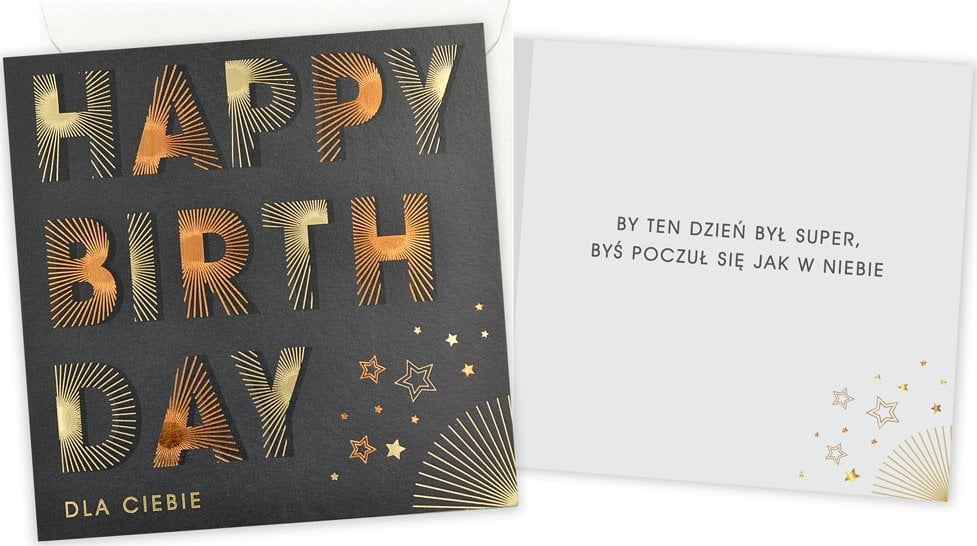 Teka Karnet Urodziny (męskie, happy birthday)