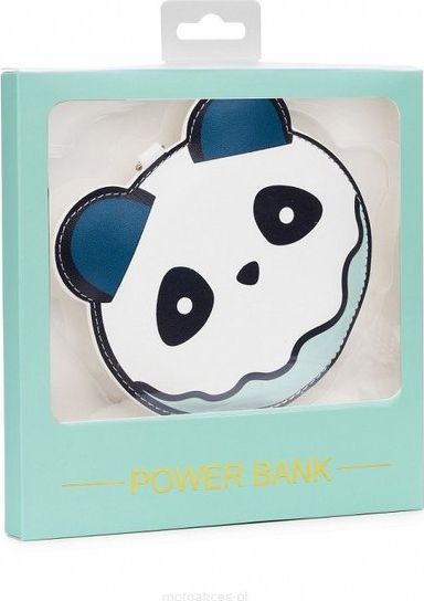Powerbank Babaco Brelok Panda 2200mAh Biało-niebieski