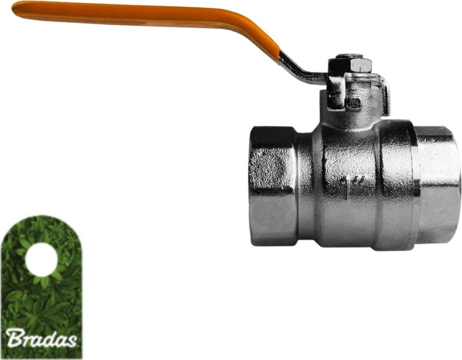 Bradas Zawór kulowy 1" mosiądz niklowany GKZ012525 BRADAS 3646