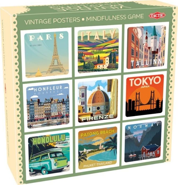 Tactic Vintage Posters Mindfullness Game