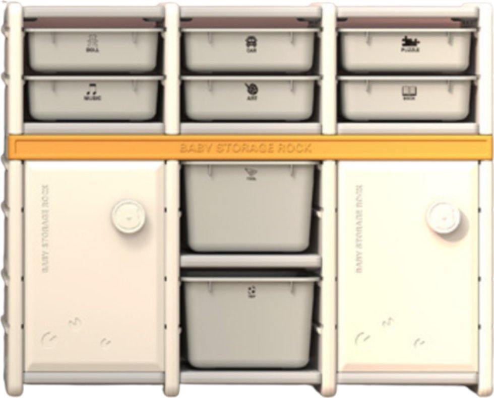 Szafka z Pojemnikami Dla Dzieci średnia