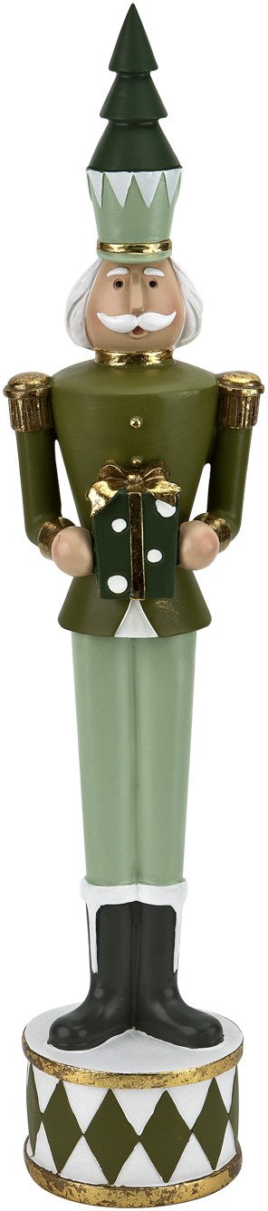 Figurka świąteczna Dziadek do orzechów z prezentem