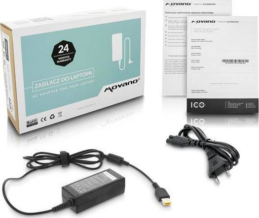 Zasilacz do laptopa Movano 45 W, 4.5 mm, 2.3 A, 20 V (ZZ/LEN20225Y)