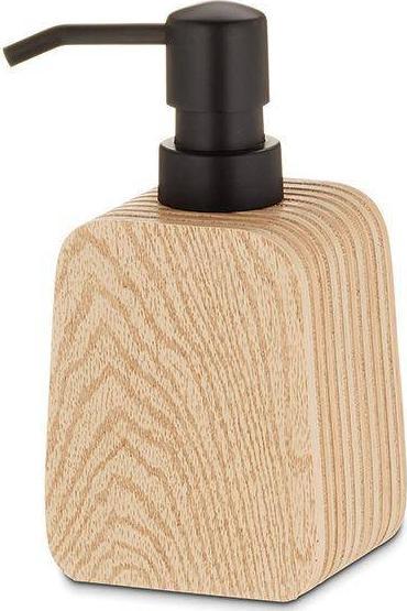 Dozownik do mydła Kela dozownik do mydła, żywica polimerowa, 0,25 l, 8 x 6 x 15,5 cm, drewniany wzór