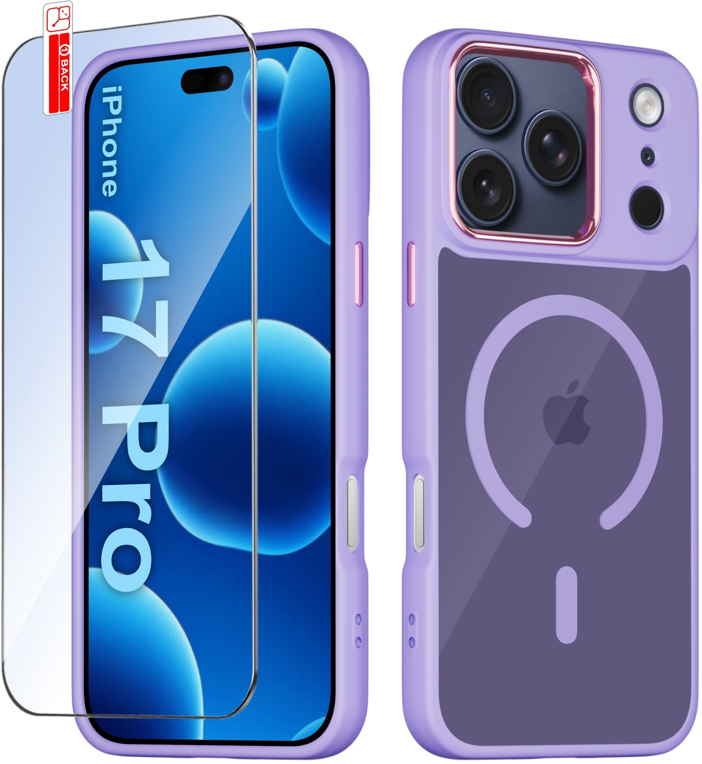 Etui do iPhone 17 Pro CASE do MagSafe MATOWE Magnetyczne PREMIUM + Szkło 9H