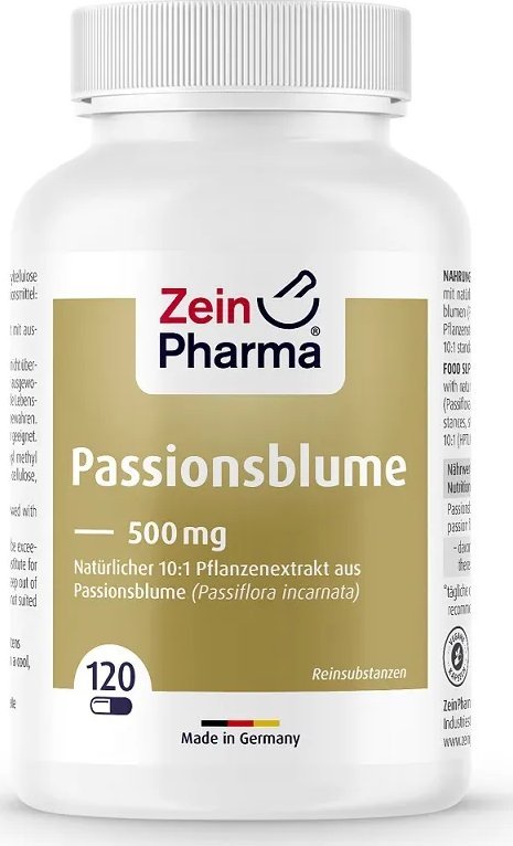 Zein Pharma Zein Pharma - Passiflora, 500mg, 120 Kapsułek