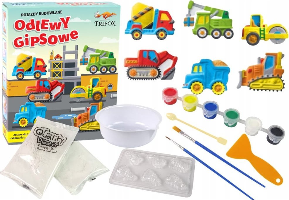 Trifox AUTA ZESTAW DO ODLEWANIA Z GIPSU