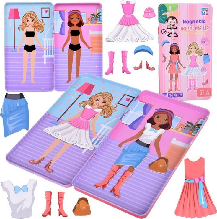 Jokomisiada Układanka magnetyczna Ubierz Lalę w wyjątkowe stylizacje ZA5198