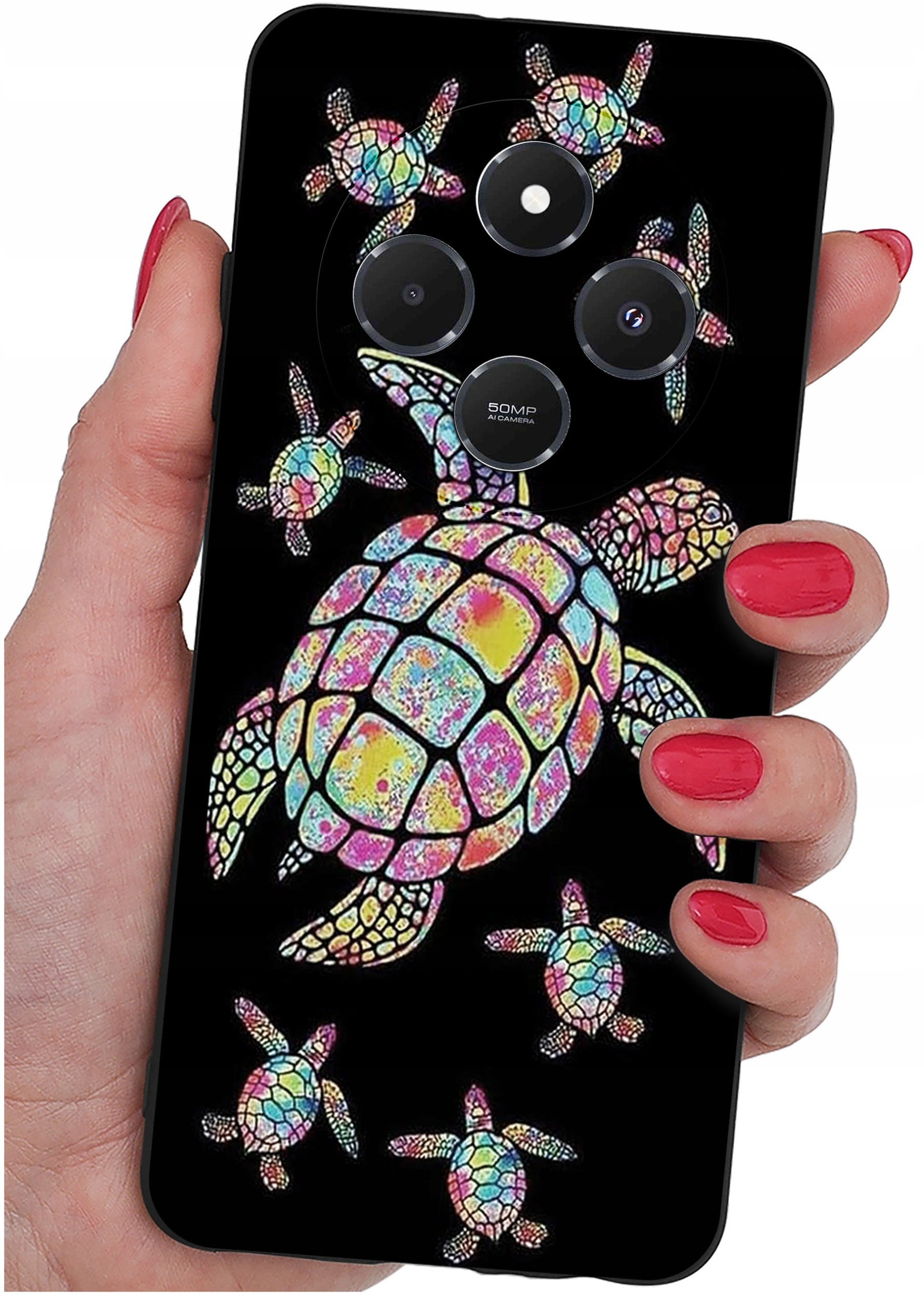 Etui do Xiaomi Redmi 14C WZORY |SILIKONOWE MATT CASE + SZKŁO 9H