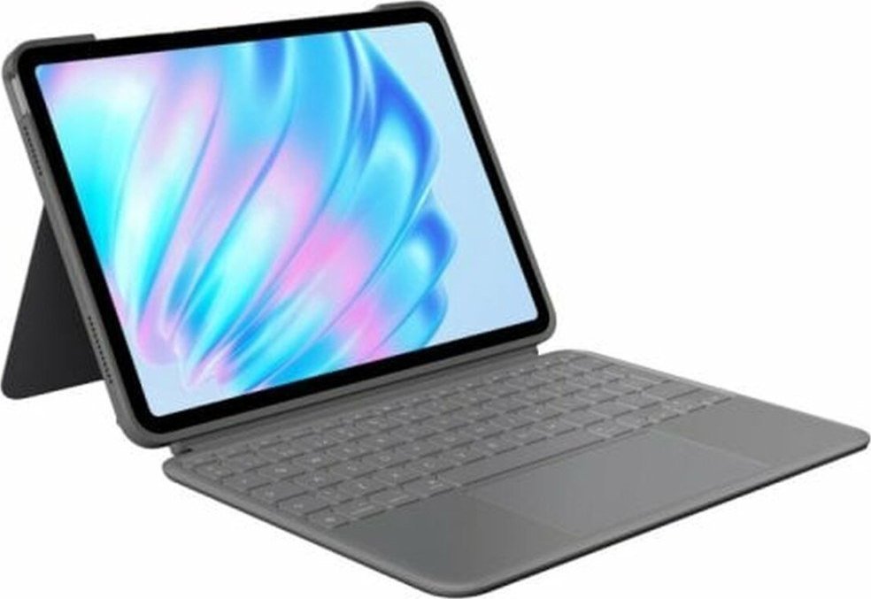 Etui na tablet Logitech Pokrowiec na Tablet Logitech iPad Air 2024 | iPad Air 2022 Szary Qwerty Hiszpańska QWERTY
