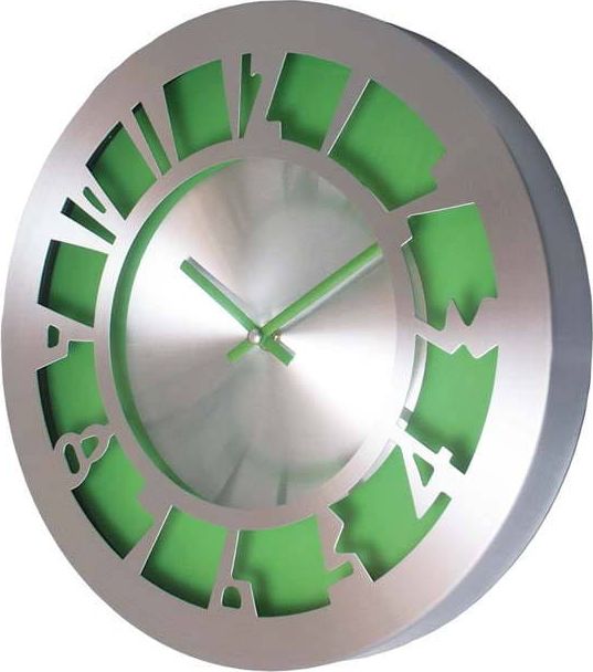 Atrix Zegar ścienny Atrix AL2035GRN SW Nowoczesny uniwersalny