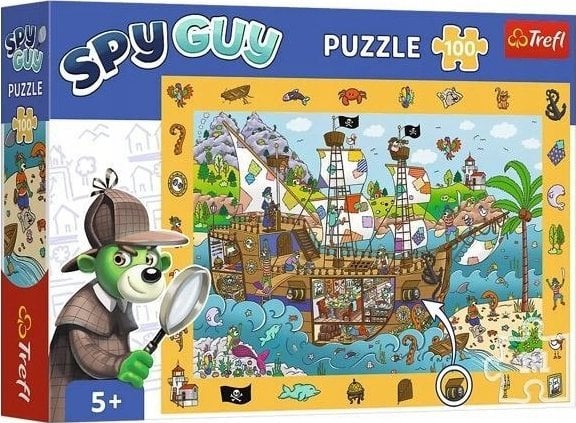 Trefl Puzzle obserwacyjne Spy Guy Statek piracki 100 elementów