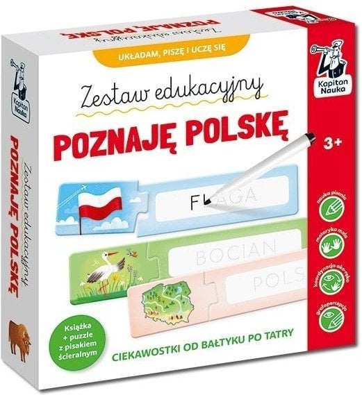 Kapitan Nauka. Poznaję Polskę. Książka + puzzle
