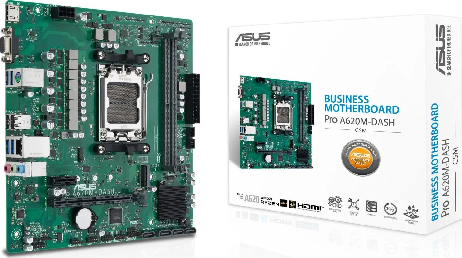 Płyta główna Asus PRO A620M-DASH-CSM