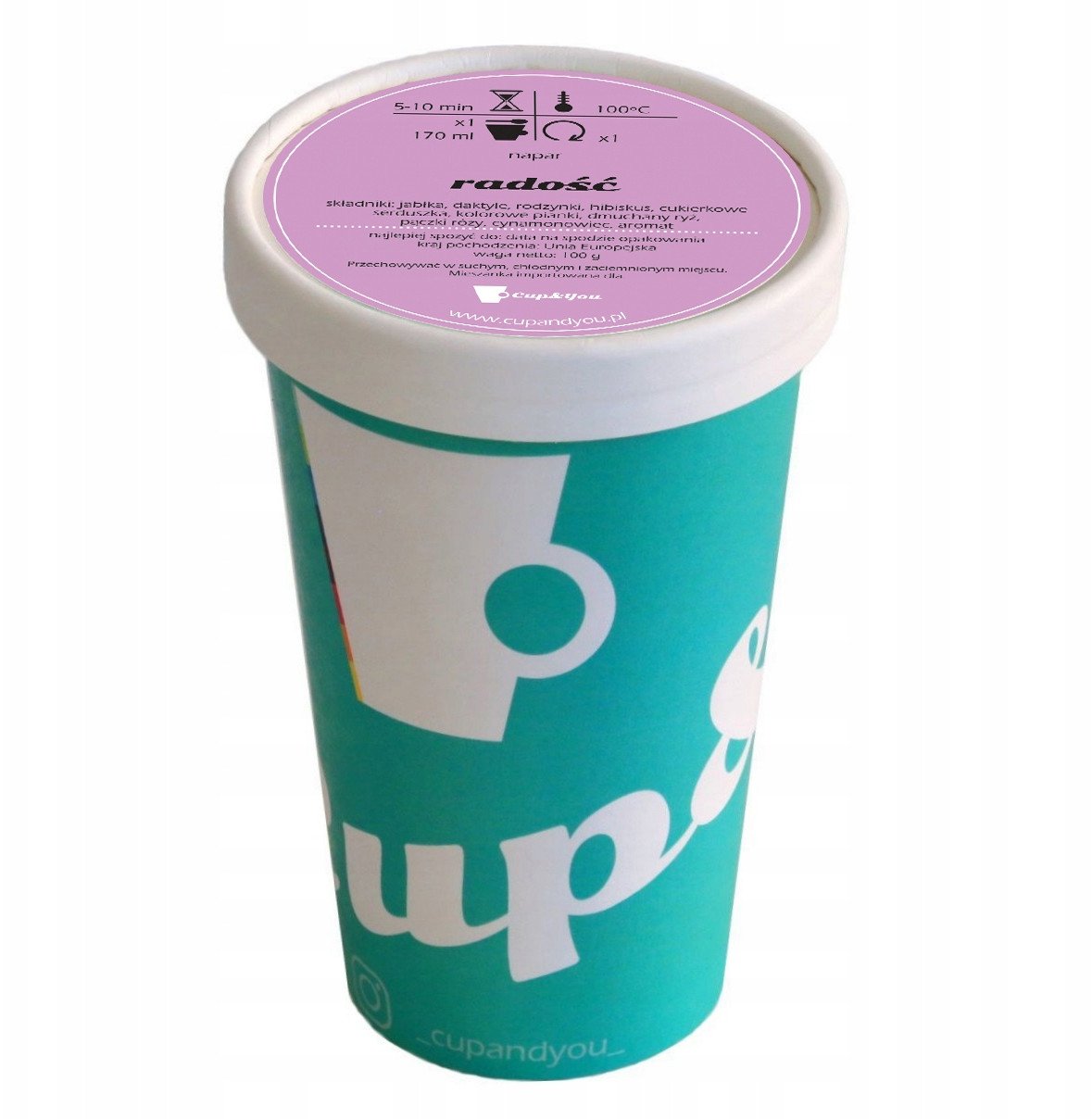 Sypana herbata owocowa RADOŚĆ smak kandyzowanego jabłka mieszanka PREMIUM - herbata liściasta sypana mieszanka napar susz