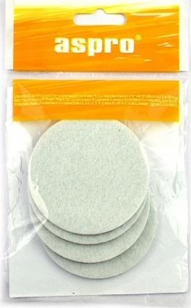 Midas Podkładki filcowe samoprzylepne fi 70 białe 4 szt.