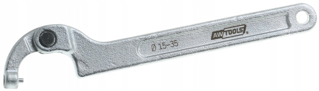 AWTools KLUCZ Hakowy nasadkowy klucz przegubowy 15-35mm BLACK LINE