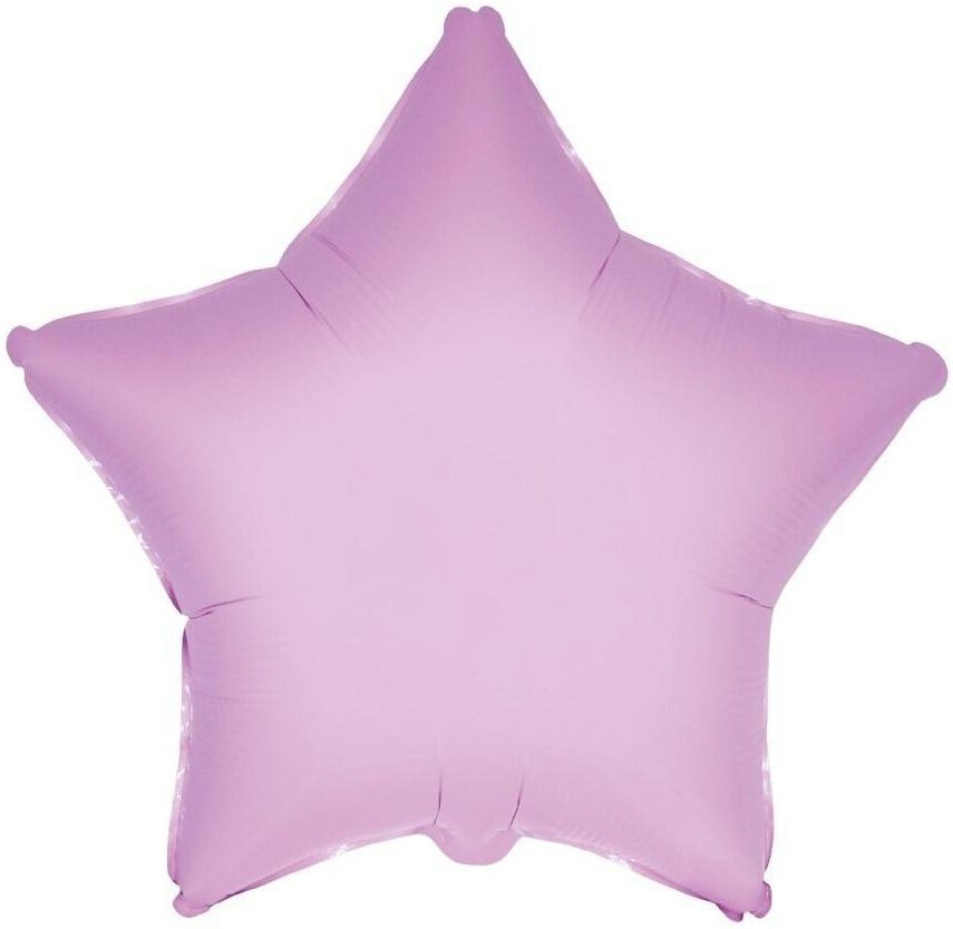 Balon foliowy 46cm Gwiazda różowa delikatna