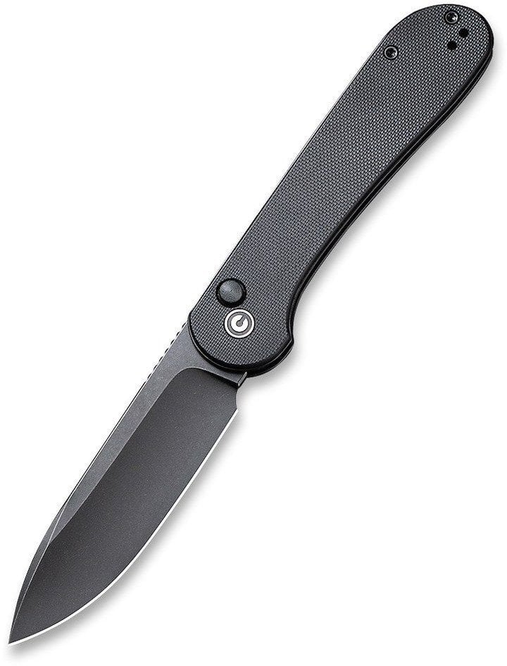 Nóż CIVIVI Button Lock Elementum All Black G10