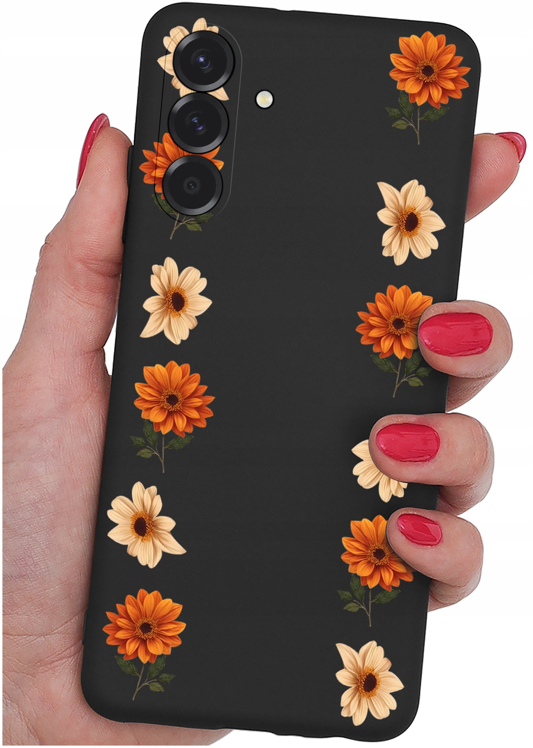 ETUI do Samsung A56 5G | WZORY | SILIKONOWE MATT CASE + SZKŁO 9H