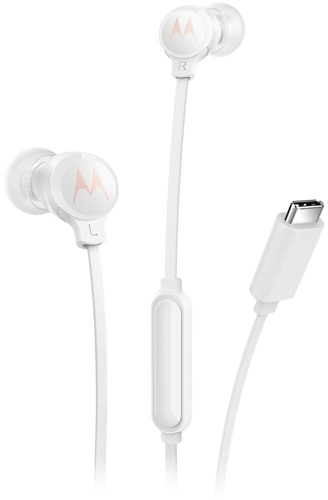 Słuchawki Motorola Słuchawki douszne Earbuds 3C-S USB-C biały