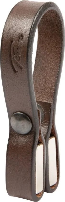 Tina Handdukshängare TINA - 8,5x2cm - läder - Brun