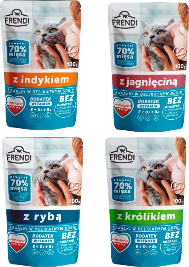 Frendi Frendi kawałki w delikatnym sosie Mix smaków 96x100g