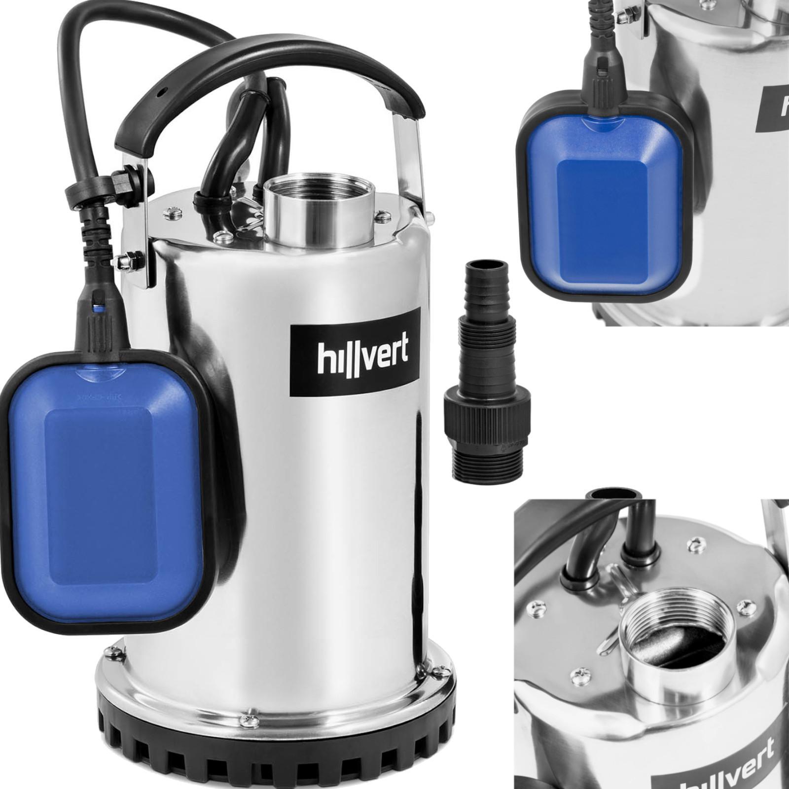 Hillvert Pompa zanurzeniowa zatapialna ogrodowa stalowa 8.5 m3/h 550 W do 7 m Pompa zanurzeniowa zatapialna ogrodowa stalowa 8.5 m3/h 550 W do 7 m