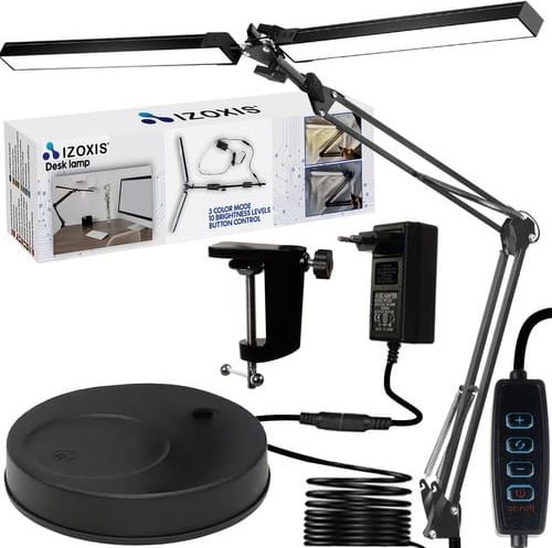 Lampka biurkowa Izoxis czarna (5904463314917)