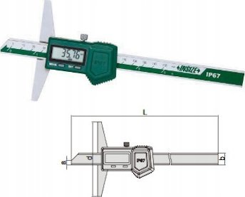 Insize GLEBOKOSC. CYFR. 200/100 MAGA IP67