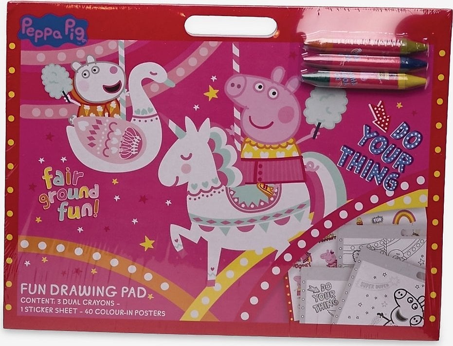Peppa Pig Peppa Pig Fun Artist pad with 3 crayons & sticker sheet