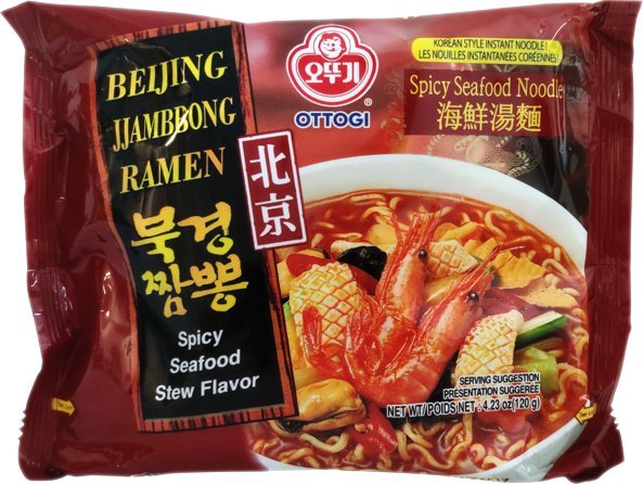 OTTOGI Zupa makaronowa Beijing Jjambbong Ramen, bardzo ostra 120g - Ottogi