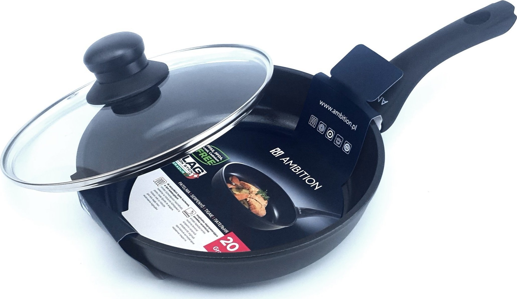 Patelnia Ambition ILAG 20cm 2szt.
