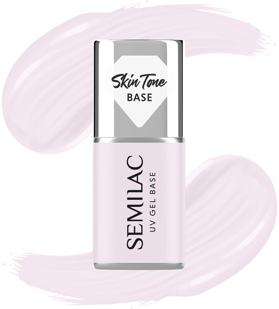 SEMILAC Skin Tone Baza coverowa do lakierów hybrydowych półtransparentna Natural Pink 7 ml