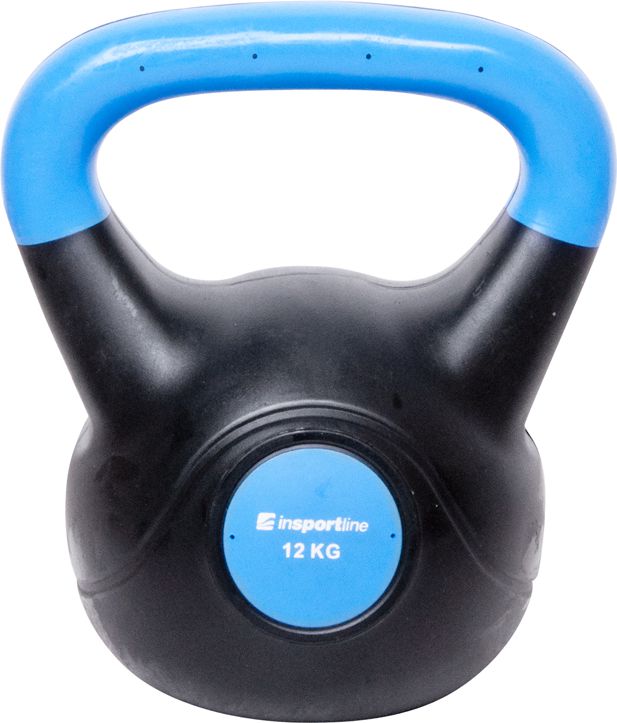 Kettlebell inSPORTline Dark bitumiczny 12 kg