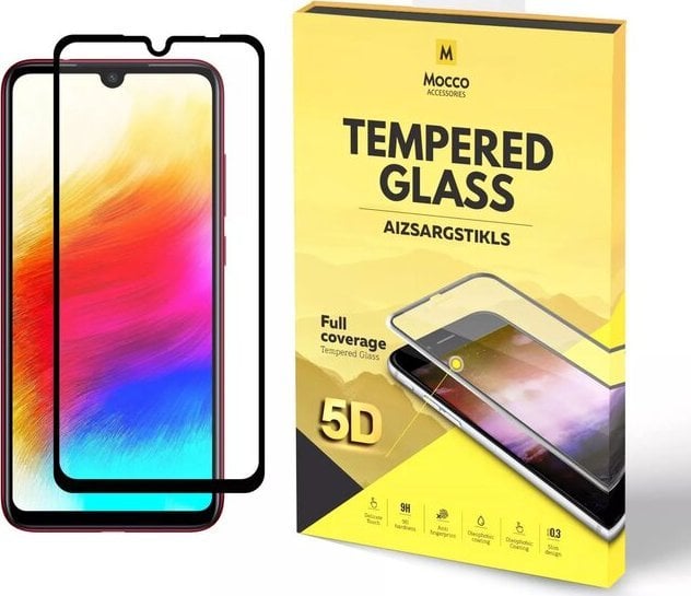 Mocco Full Glue 5D Signature Edition Tempered Glass Full Coverage with Frame Xiaomi Redmi 7A Black
