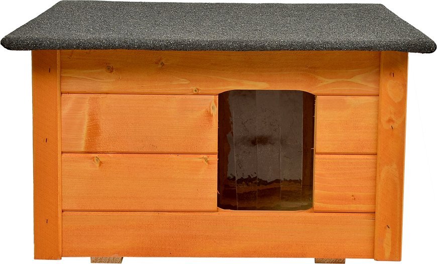 BUDA DLA MAŁEGO PSA KOTA OCIEPLANA DWUSPADOWA WOODOK LEGOWISKO KOLOR jasny