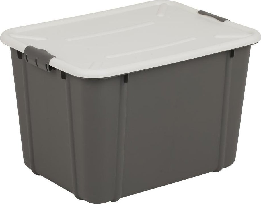 Branq BranQ - Pojemnik pudełko + pokrywka - 30 L - VELUR - ciemnoszary - 7530