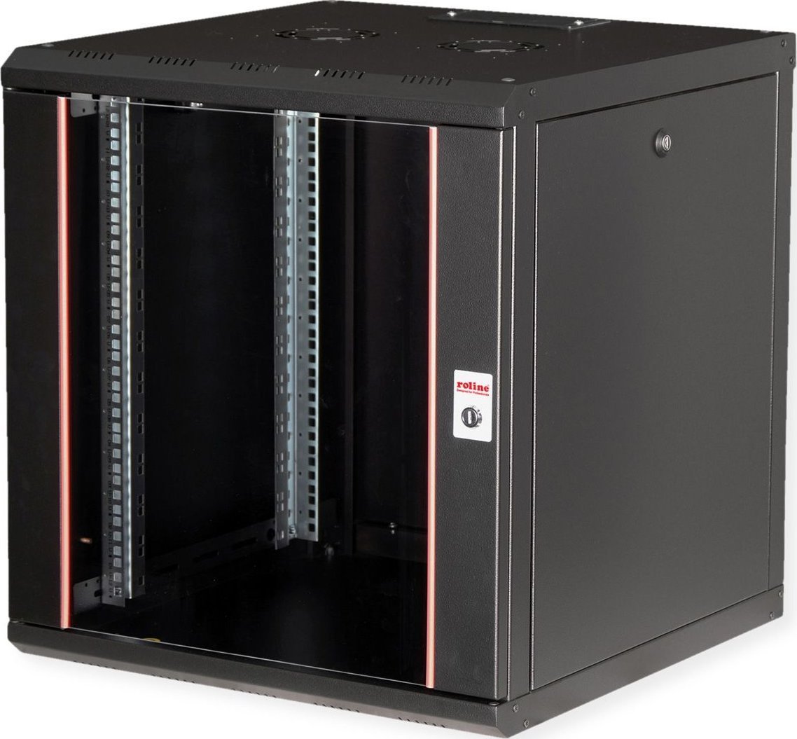 Roline ROLINE Wandgeh�use Pro 48,26cm 19Zoll 12 HE 600x600 BxT schwarz