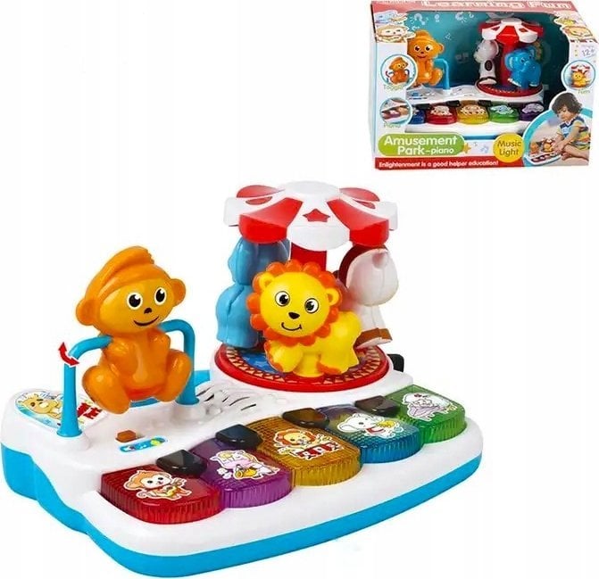 Edukacyjne Pianinko ze ZwierzÄtkami + Karuzela Plac zabaw 12 m+
