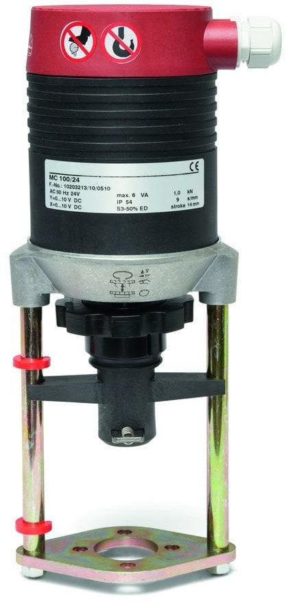 Siłownik TA MC100/24 1kN 24VAC; sygnał sterujący 3-stawny, 0-10V, 4-20 mA