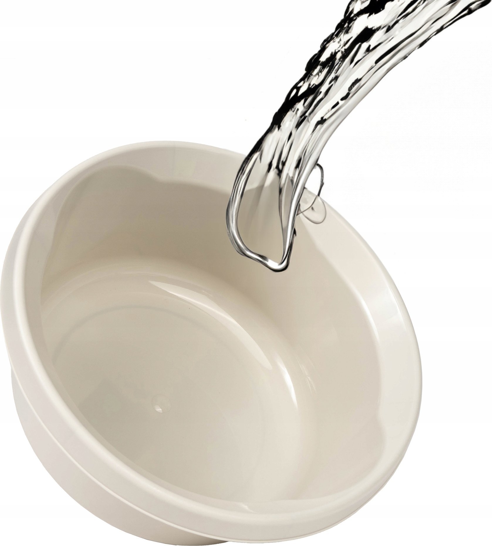 Kadax KADAX Miska Plastikowa 4L Miednica Okrągła Biała