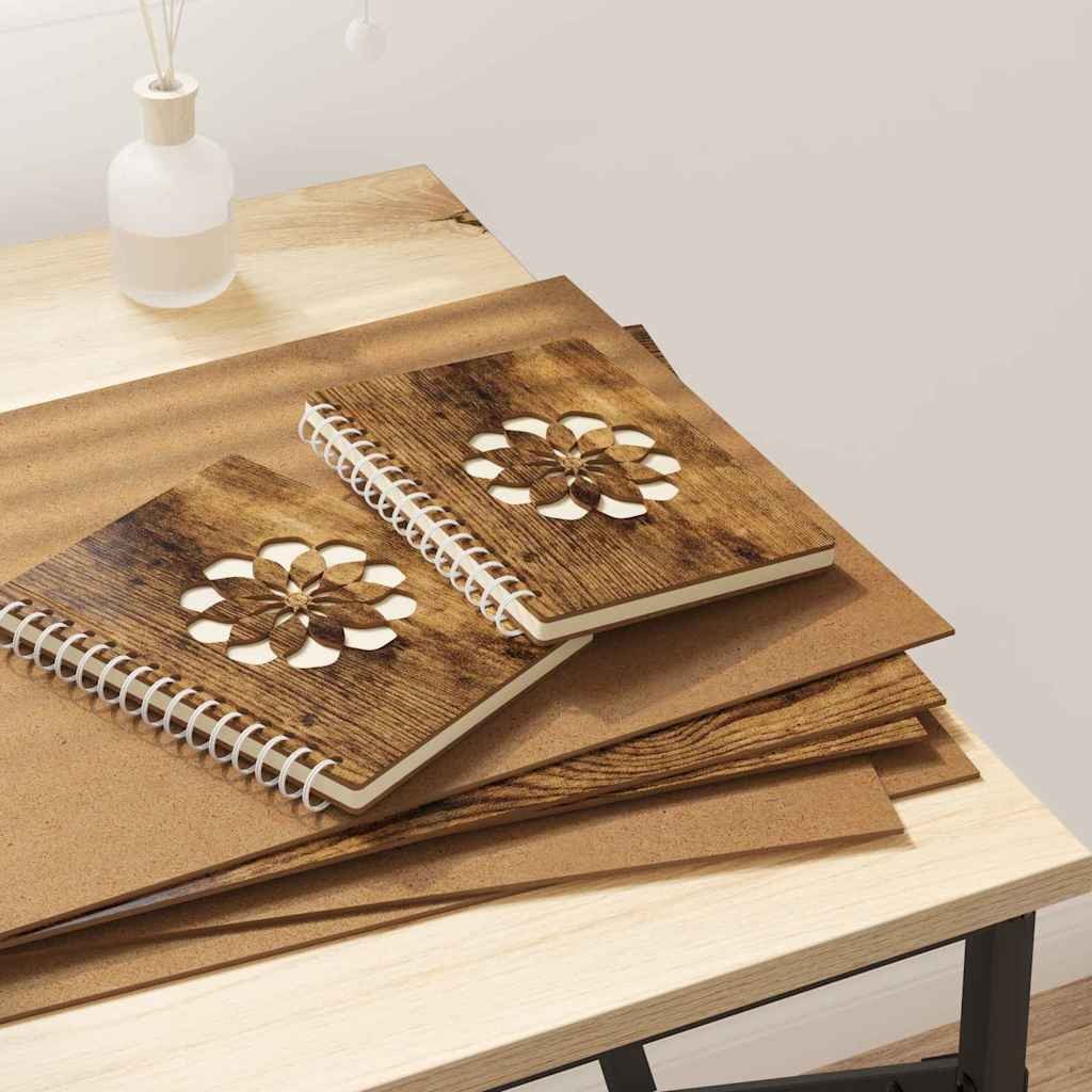 vidaXL Panele dekoracyjne 50 pcs Wędzony dąb 30 x 42 x 0.3 cm