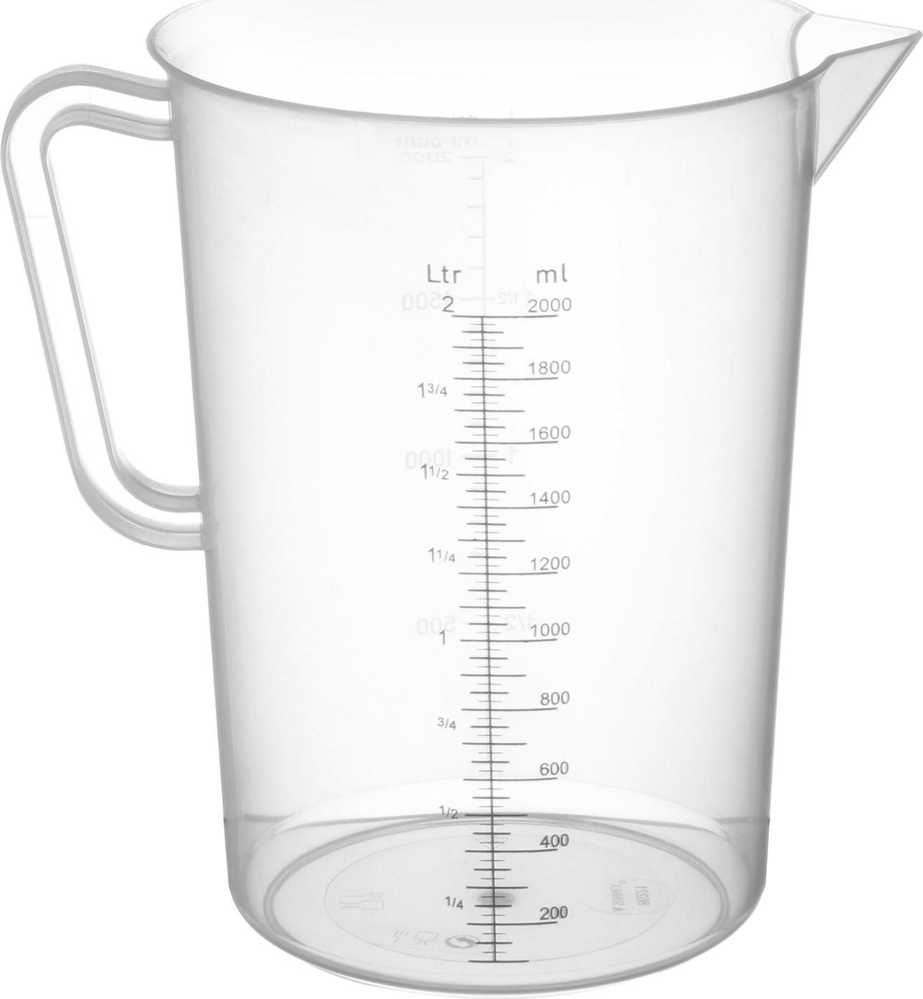 Hendi Miarka spożywcza z podziałką z polipropylenu 2 l - Hendi 567302 Miarka spożywcza z podziałką z polipropylenu 2 l - Hendi 567302