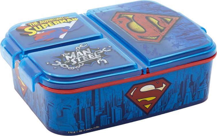 Stor Lunchbox Dzielona śniadaniówka Superman