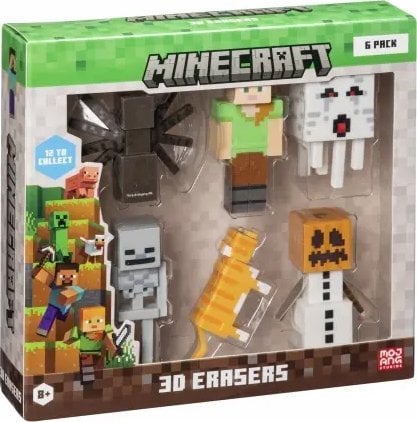 Figurka HP *****MINECRAFT 3D Erasers 6pack DeluxeBox B 14270