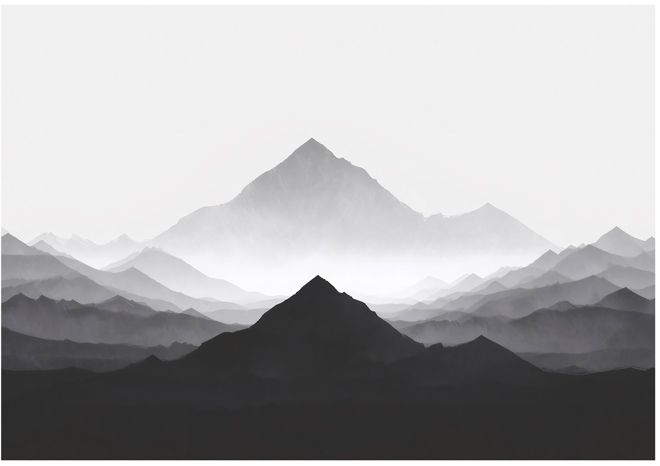 Fototapeta Na Flizelinie Góry Akwarela Do Sypialni Salonu 300x210