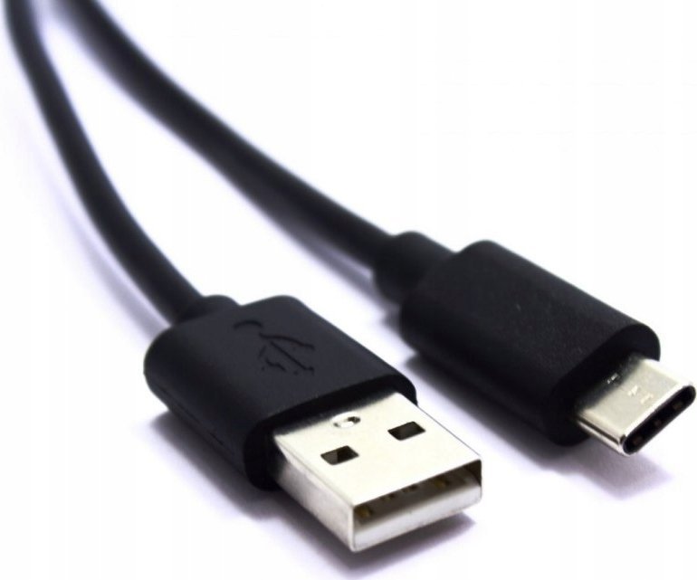 Kabel USB Vitalco USB-A - USB-C 1 m Czarny (09618P)